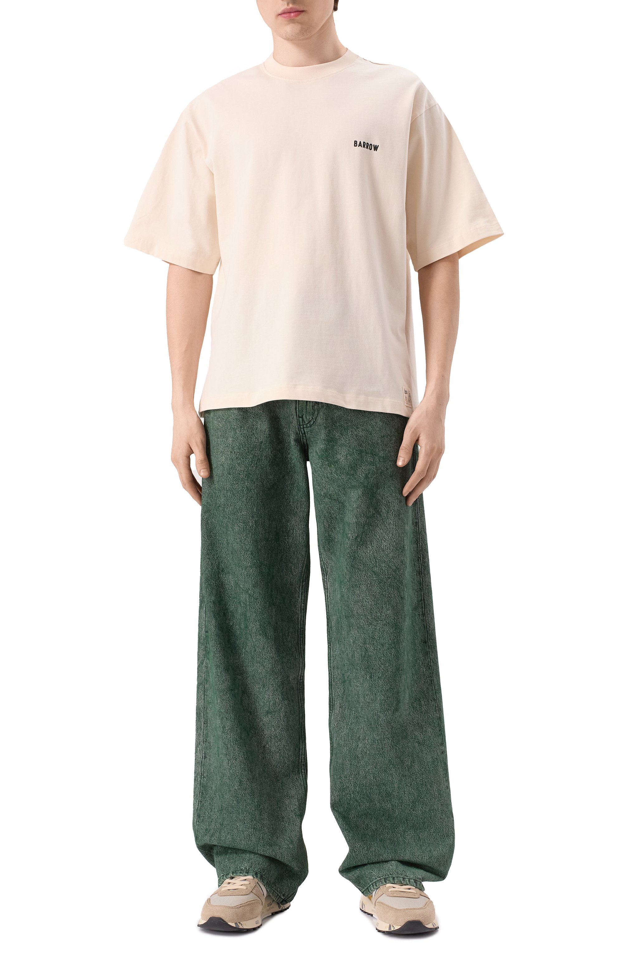 Хлопковая футболка BARROW, арт. S5BWMATH021, фото 2