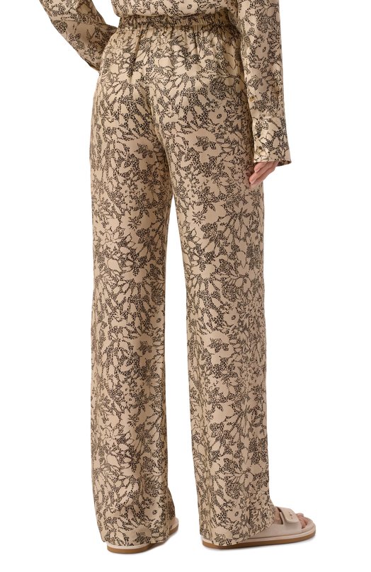 Брюки из вискозы и шелка Golden Goose Deluxe Brand GWP00821.P001913 Бежевый  GWP00821.P001913 Фото 4