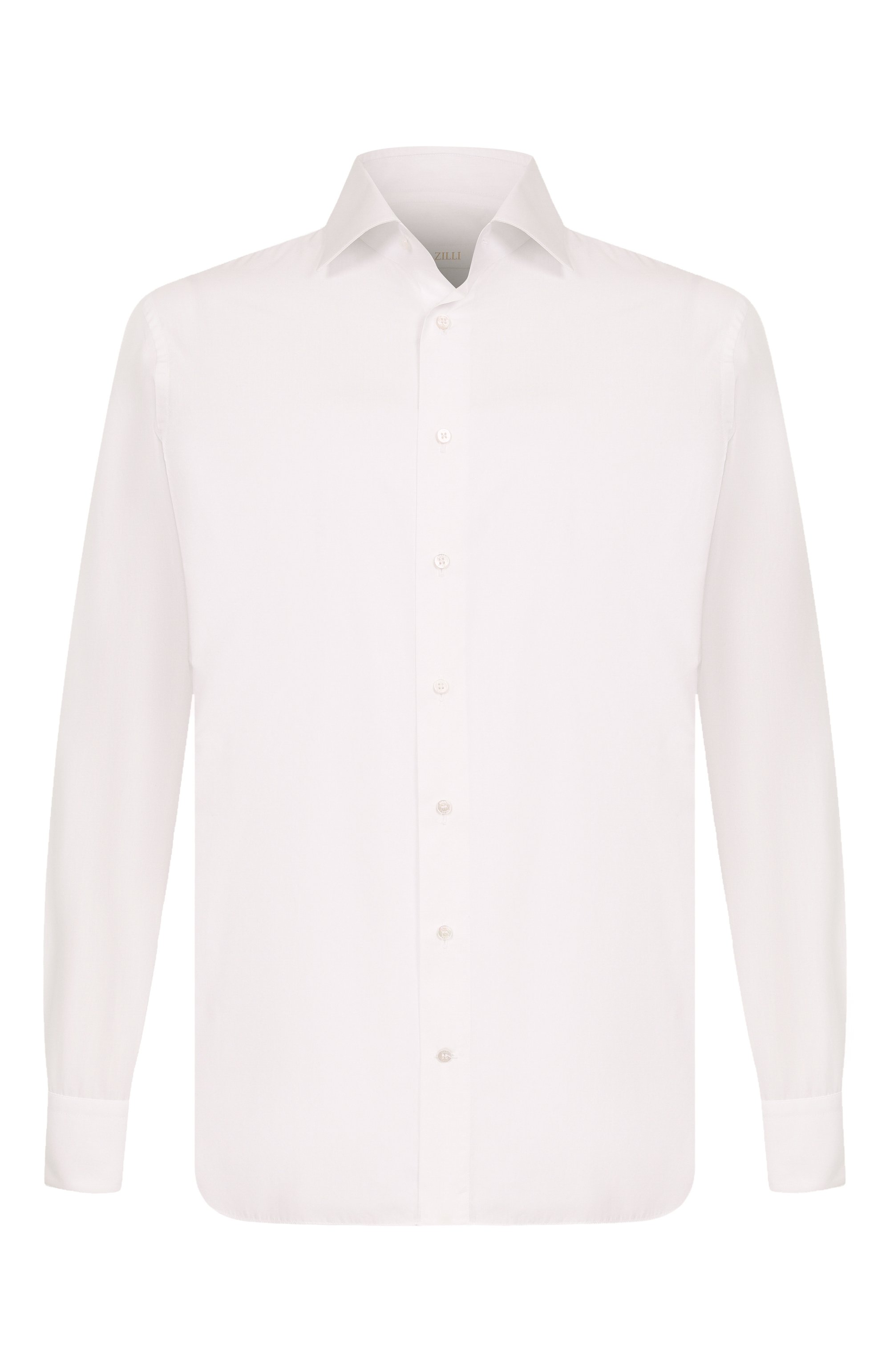 Хлопковая сорочка ZILLI белого цвета по цене 108000 руб., арт. F0RC01M010004801U, фото 1 Хлопковая сорочка ZILLI, арт. F0RC01M010004801U, фото 1