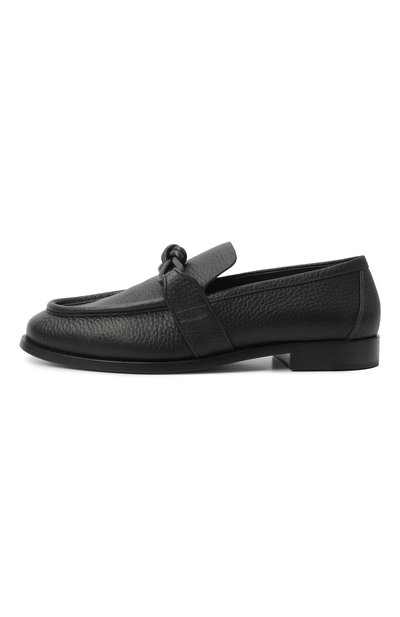 Кожаные лоферы astaire BOTTEGA VENETA темно-зеленого цвета по цене 121500 руб., арт. 796445/V3XP0, фото 3 Кожаные лоферы astaire BOTTEGA VENETA, арт. 796445/V3XP0, фото 3