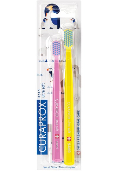Набор зубных щеток ultrasoft duo animal family edition CURAPROX бесцветного цвета по цене 1800 руб., арт. 7612412424461, фото 3 Набор зубных щеток ultrasoft duo animal family edition CURAPROX, арт. 7612412424461, фото 3
