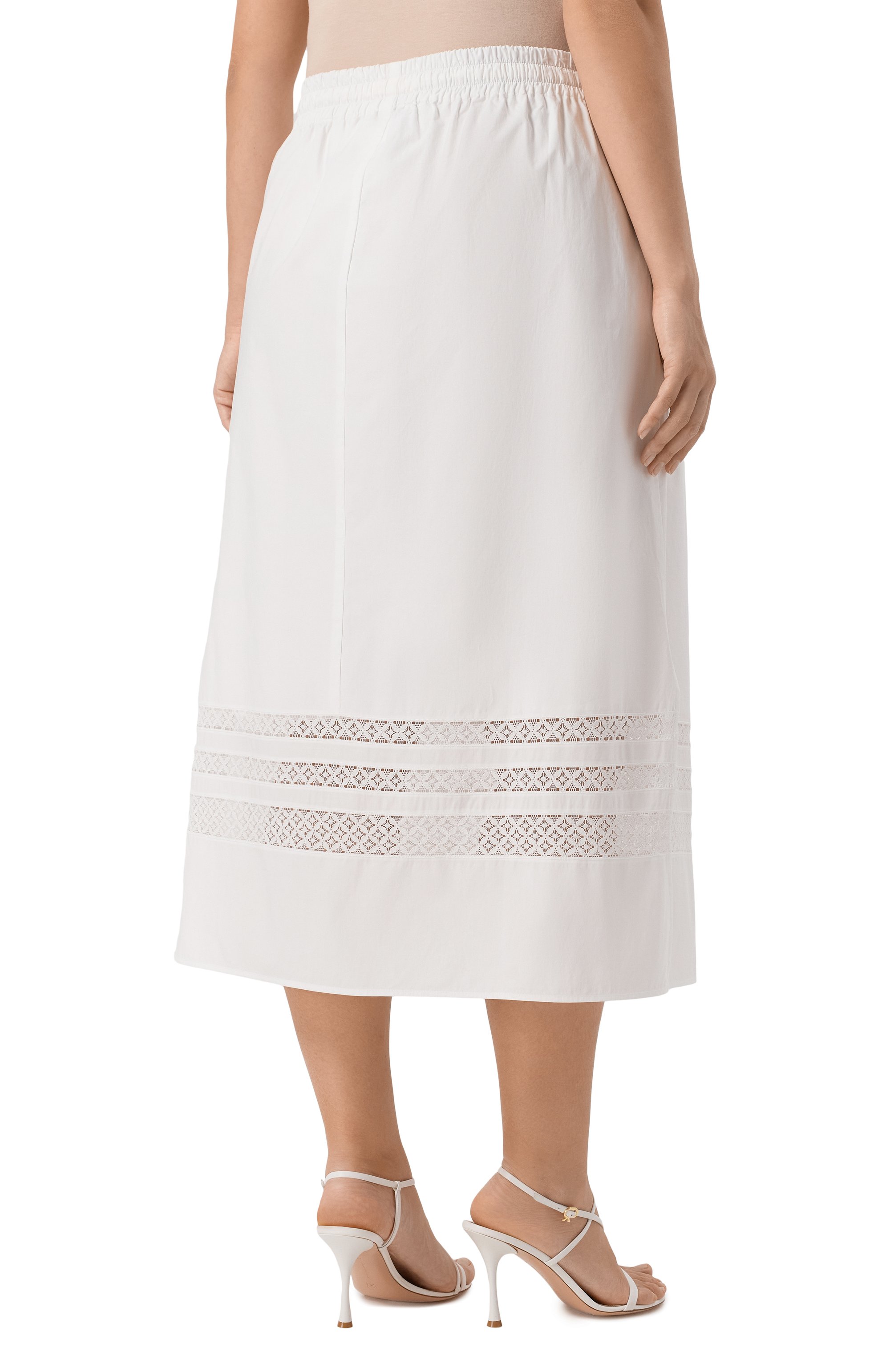 Хлопковая юбка MARINA RINALDI VOYAGE, арт. GETTATA, фото 4