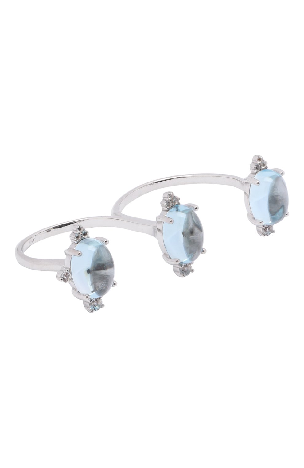 Кольцо-кастет с голубым топазом MOONKA, арт. ai-cr-tpz, фото 1