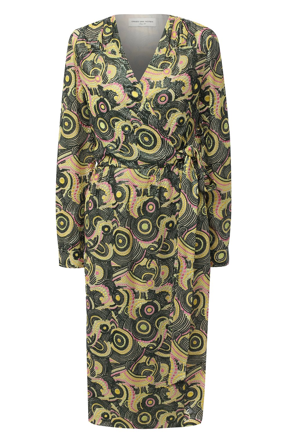 Платье из вискозы DRIES VAN NOTEN зеленого цвета по цене 164000 руб., арт. 202-31008-1432, фото 1 Платье из вискозы DRIES VAN NOTEN, арт. 202-31008-1432, фото 1