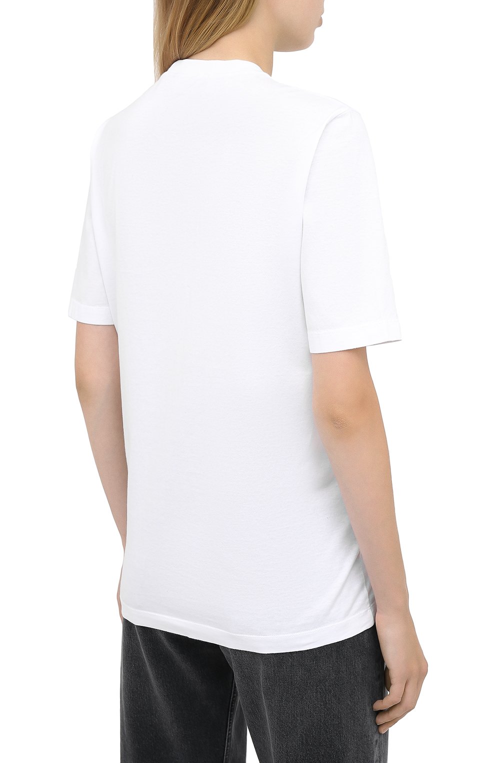 Хлопковая футболка DSQUARED2 белого цвета по цене 17900 руб., арт. S80GC0009/S23009, фото 4 Хлопковая футболка DSQUARED2, арт. S80GC0009/S23009, фото 4