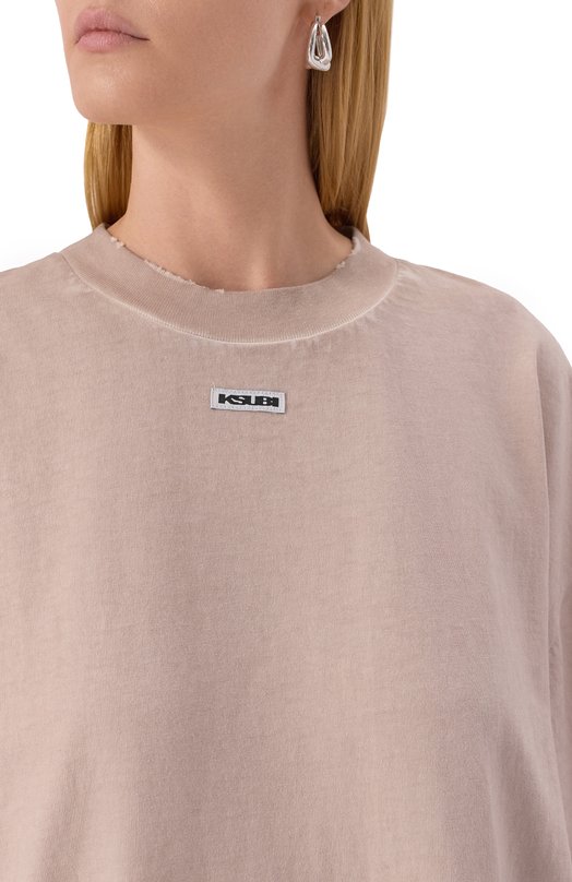 Хлопковая футболка Ksubi WSP25TE013 Розовый  WSP25TE013 Фото 5