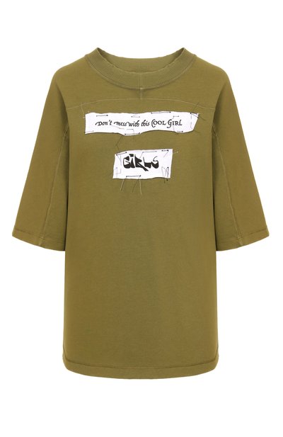 Женская хлопковая футболка DOLCE & GABBANA, арт. F8V80T/GDDI2