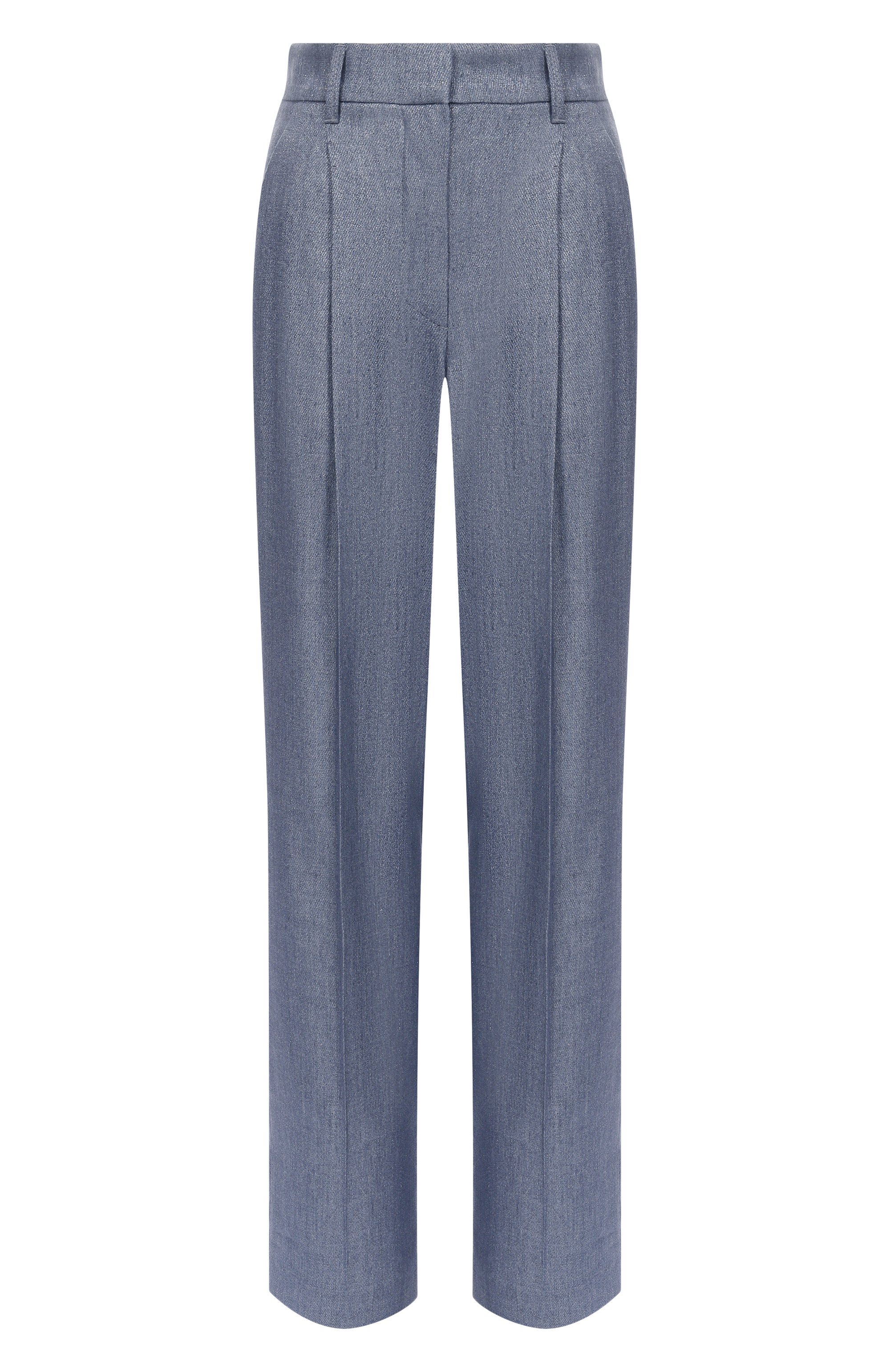 Брюки изо льна и шерсти BRUNELLO CUCINELLI, арт. MP510P9019, фото 1