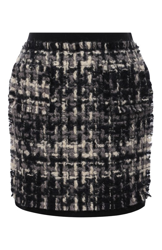 

Юбка из шерсти и шелка Lanvin, Чёрно-белый