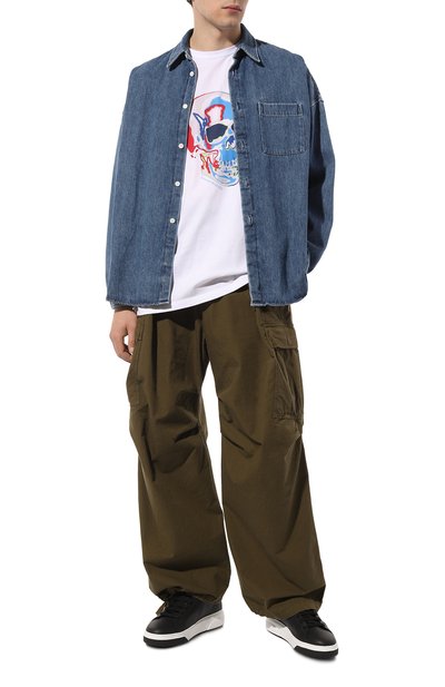 Кожаные кеды bumper DSQUARED2, арт. SNM0321/01501652, фото 2