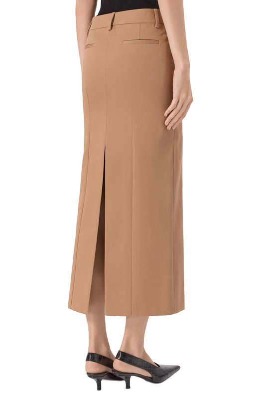 Хлопковая юбка Armarium ARMFWSK03/DR01 Бежевый  ARMFWSK03/DR01 Фото 4