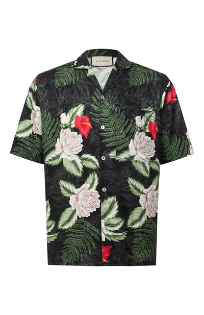 Рубашка из вискозы и шелка GUCCI, арт. 624524/ZAEMQ, фото 1