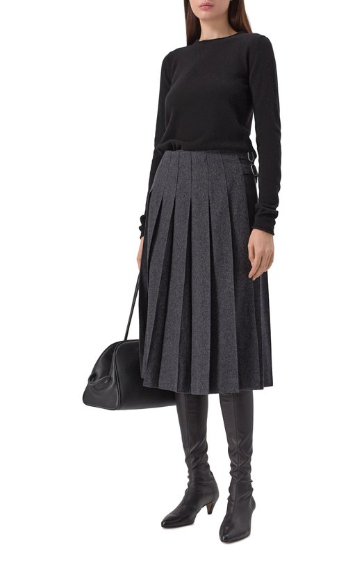 Кашемировый пуловер Gooroo KNSW002-1000-900-FW25/26 Чёрный  KNSW002-1000-900-FW25/26 Фото 2