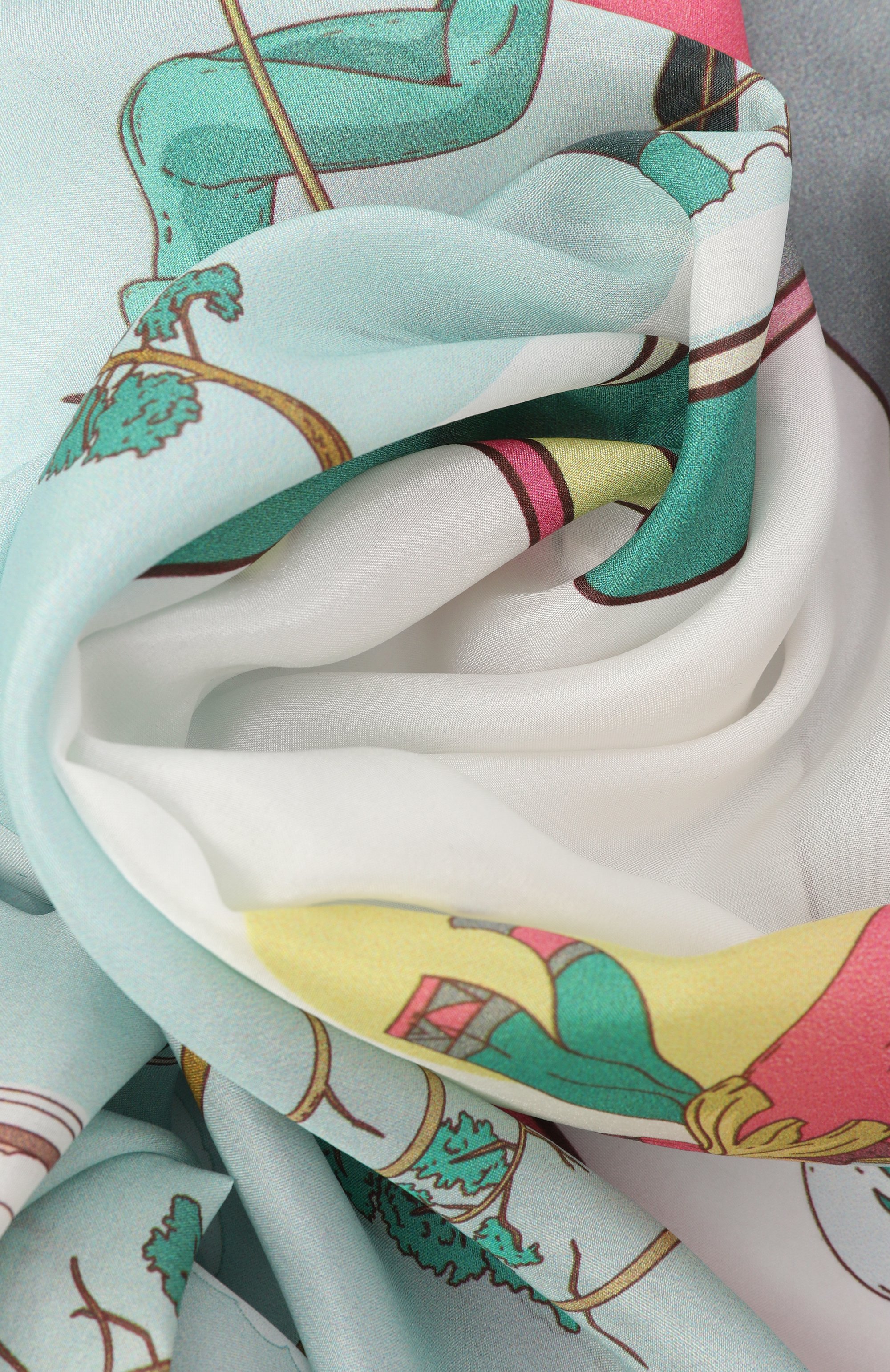 Шелковая шаль на лыжах GOURJI, арт. 91168837/55108, фото 3