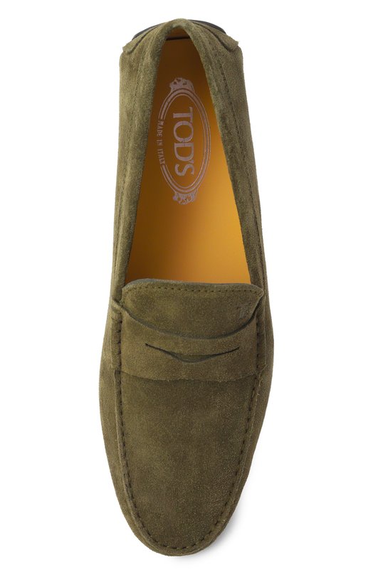 Замшевые мокасины City Gommino Tod’s XXM42C00640RE0 Хаки  XXM42C00640RE0 Фото 6