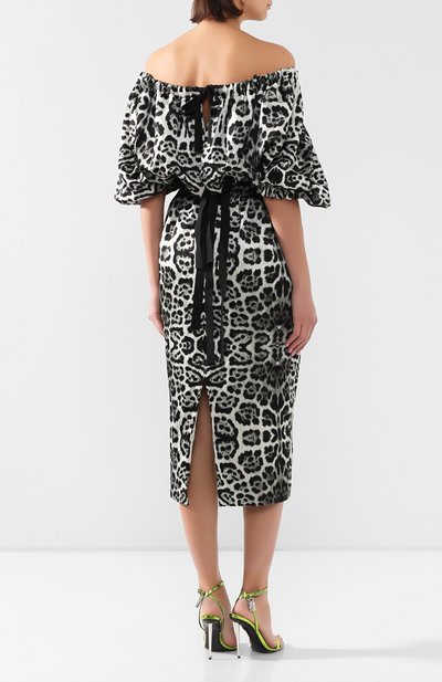 Платье из вискозы и хлопка DRIES VAN NOTEN, арт. 201-11042-9326, фото 4