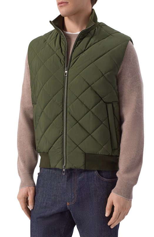 Утепленный жилет Loro Piana FAQ3158 Зелёный  FAQ3158 Фото 3