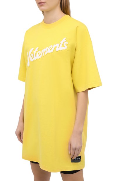 Хлопковая футболка VETEMENTS, арт. UE51TR760Y 1614/W, фото 3