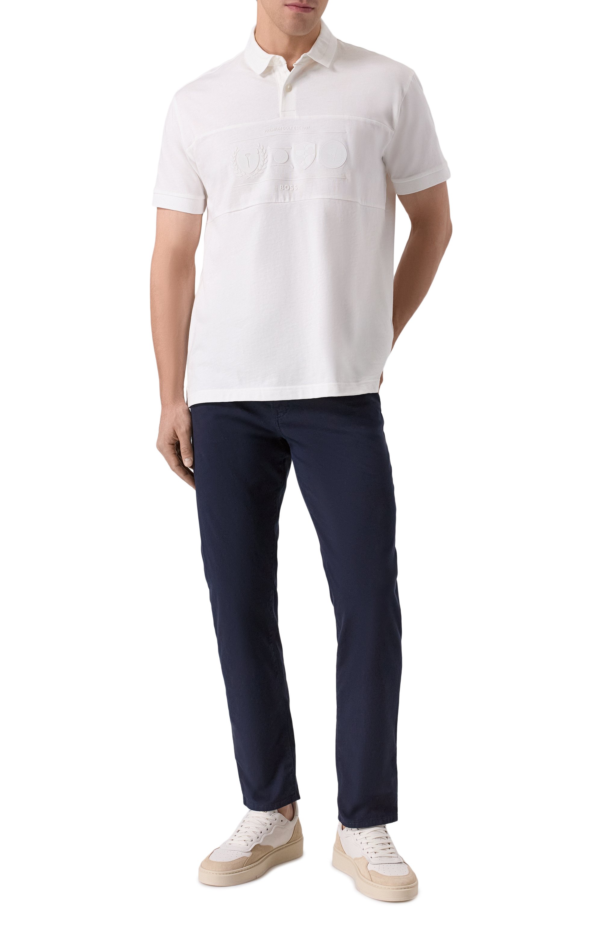 Хлопковое поло BOSS GREEN, арт. 50538111, фото 2