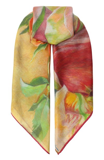 Женский шелковый платок розы GOURJI, арт. 91151737/5591172