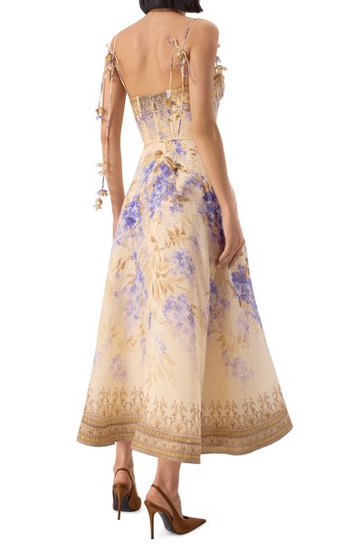 Платье изо льна и шелка ZIMMERMANN, арт. 3885DS252, фото 4