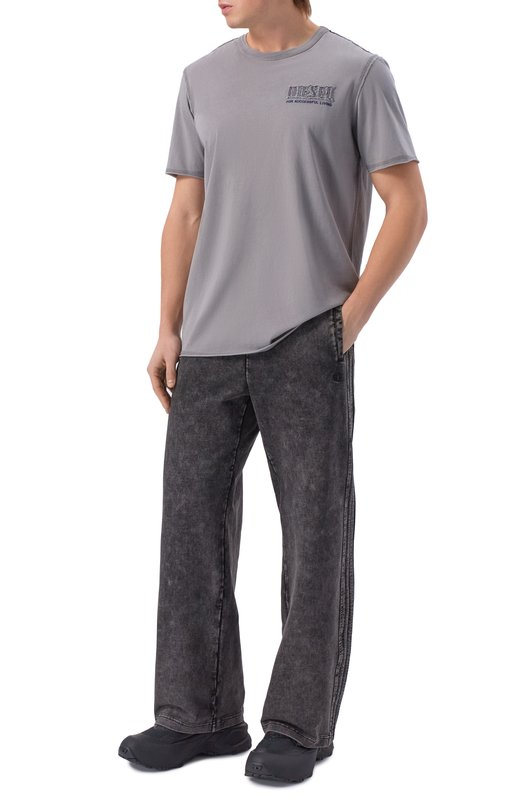 Хлопковые брюки Diesel A19939/0DCCJ Серый  A19939/0DCCJ Фото 2