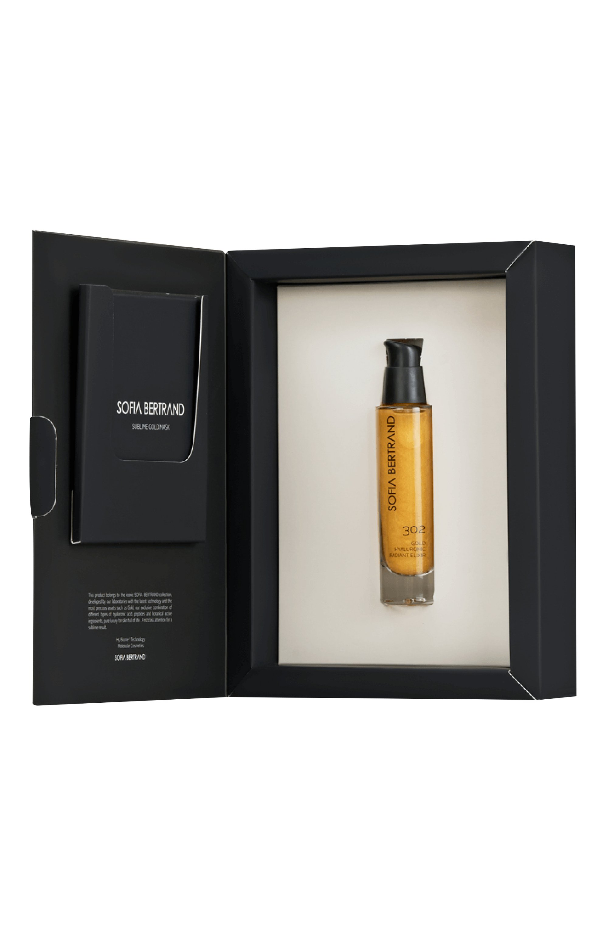 Набор: золотая маска для лица + эликсир 302 (30ml+6шт.) SOFIA BERTRAND бесцветного цвета по цене 46340 руб., арт. 3760379460412, фото 1 Набор: золотая маска для лица + эликсир 302 (30ml+6шт.) SOFIA BERTRAND, арт. 3760379460412, фото 1