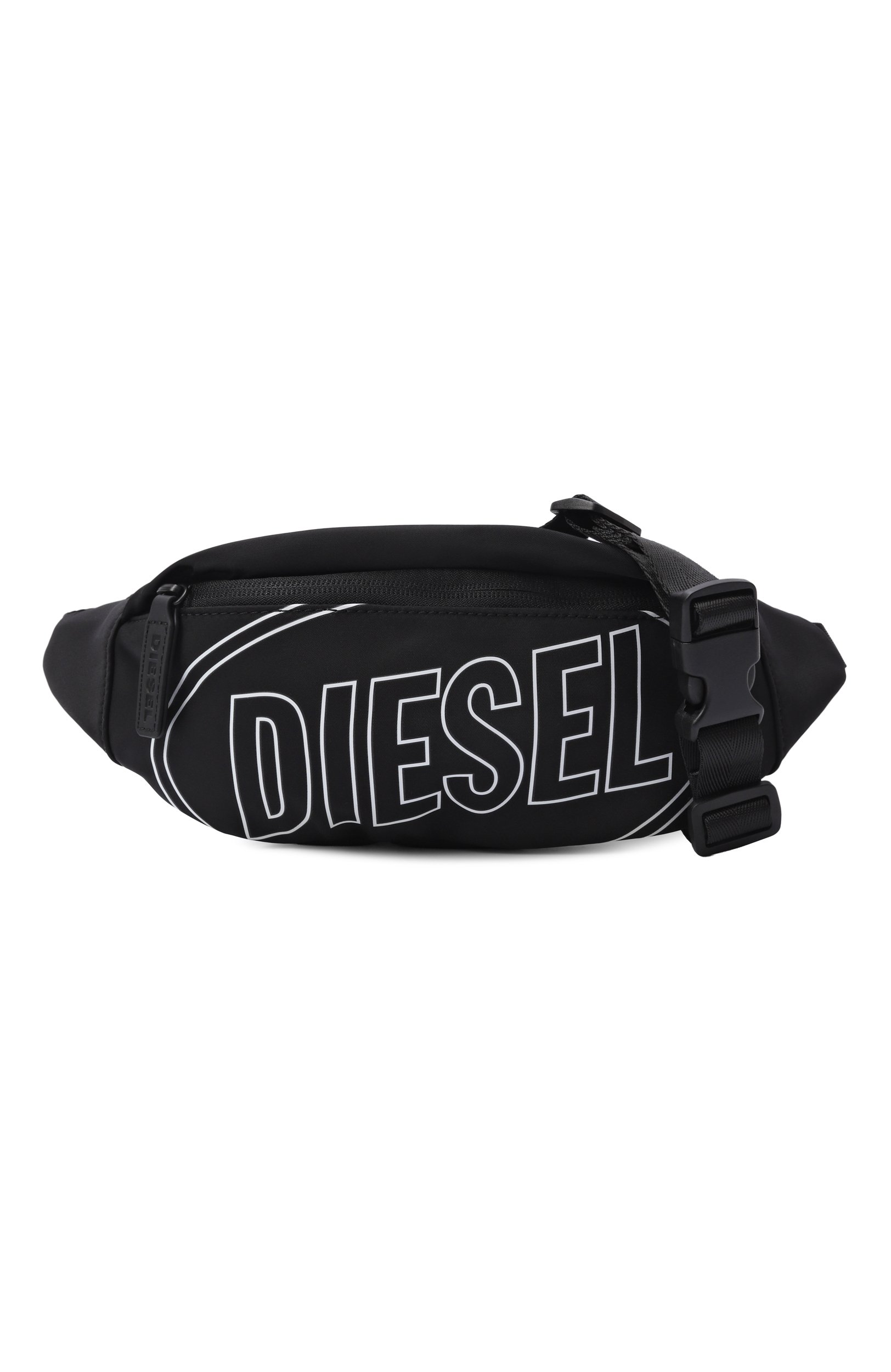 Поясная сумка warmy DIESEL черного цвета по цене 9680 руб., арт. J03137/KXBEW, фото 4 Поясная сумка warmy DIESEL, арт. J03137/KXBEW, фото 4