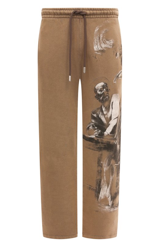 

Хлопковые брюки Off-White, Бежевый