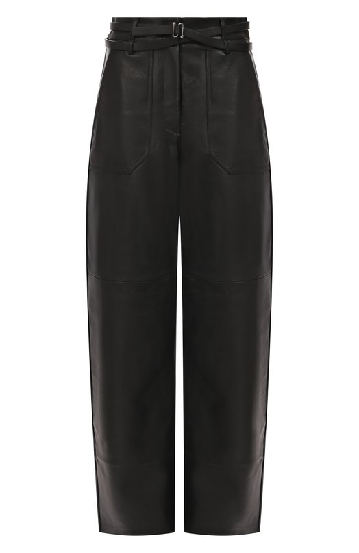 Брюки из экокожи Sportmax GARB0 Чёрный GARB0