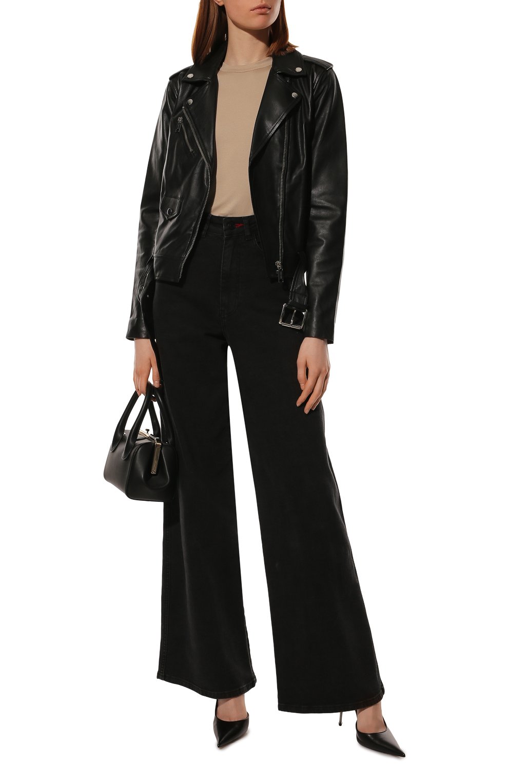 Кожаная куртка MICHAEL MICHAEL KORS черного цвета по цене 73300 руб., арт. MB92HYG8FX, фото 2 Кожаная куртка MICHAEL MICHAEL KORS, арт. MB92HYG8FX, фото 2