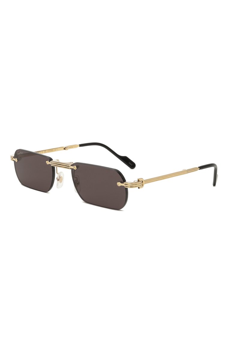 Женские солнцезащитные очки CARTIER черного цвета, арт. CT0499S 001 | Фото 1 (Региональные ограничения белый список (Axapta Mercury): Не проставлено; Нос: Не проставлено; Материал: Металл; Тип очков: С/з; Кросс-КТ: С/з-унисекс; Очки форма: Безоправные, Прямоугольные; Оптика Гендер: оптика-унисекс)
