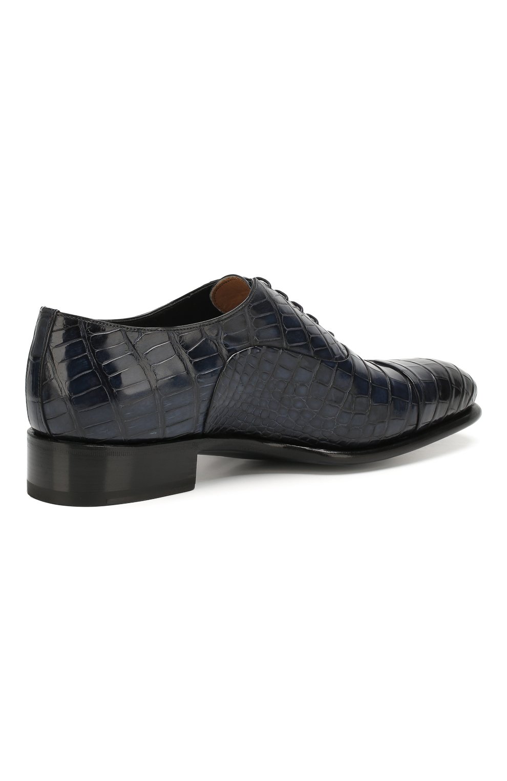 Оксфорды из кожи аллигатора SANTONI PRECIOUS, арт. MPCR12621MC1HDV0U59/AMIS, фото 4
