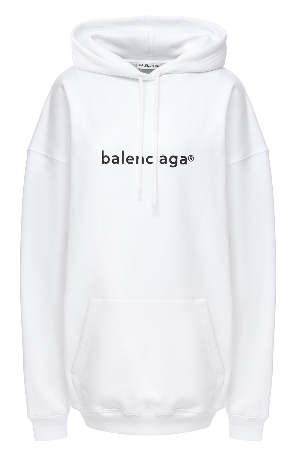 Хлопковое худи BALENCIAGA белого цвета по цене 93400 руб., арт. 578135/TIV55, фото 1 Хлопковое худи BALENCIAGA, арт. 578135/TIV55, фото 1