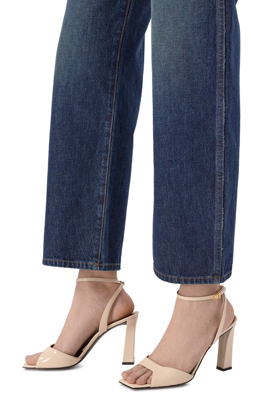 Лакированные босоножки Venice Strap 90 Giuseppe Zanotti Design E600032 Кремовый  E600032 Фото 2