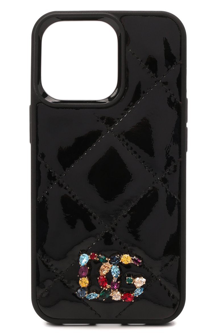 Кожаный чехол для iphone 13 pro DOLCE & GABBANA черного цвета, арт. BI3135/AY065 | Фото 1 (Материал: Натуральная кожа; Женское Кросс-КТ: Кожа iPhone; Нос: Не проставлено; Региональные ограничения белый список (Axapta Mercury): Не проставлено)