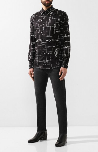 Хлопковая рубашка GIVENCHY, арт. BM60F612DS, фото 2