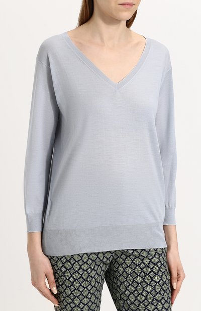 Пуловер свободного кроя с v-образным вырезом PRADA, арт. P24Q77-J2N-F0424, фото 3