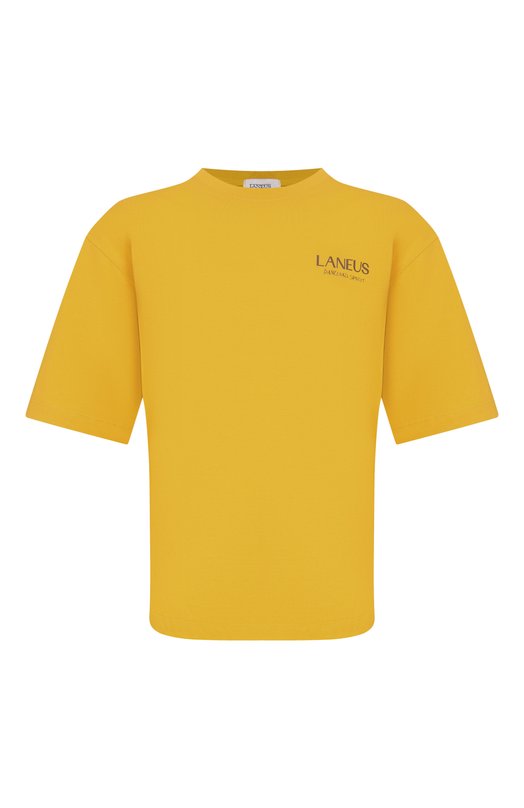 Хлопковая футболка Laneus S6LAMATH118 Жёлтый S6LAMATH118