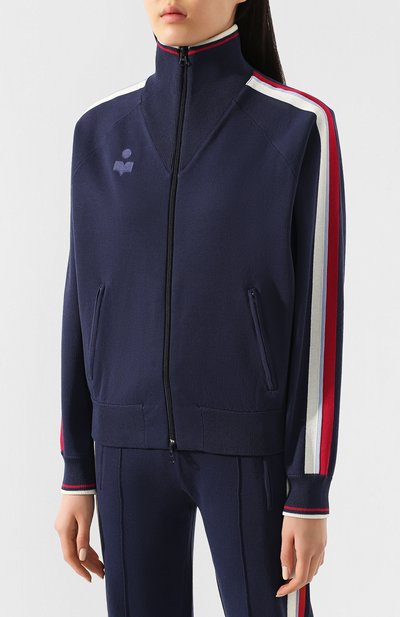 Толстовка ISABEL MARANT ETOILE темно-синего цвета по цене 43650 руб., арт. CA0171-20P056E/DARCEY, фото 3 Толстовка ISABEL MARANT ETOILE, арт. CA0171-20P056E/DARCEY, фото 3