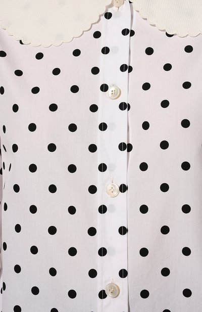 Хлопковая блузка MIU MIU, арт. MK1581-1FBR-F0964, фото 5