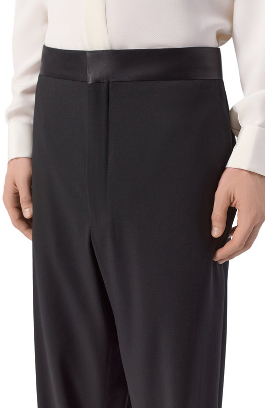 Шерстяные брюки Giorgio Armani GM001569/TE10043 Чёрный  GM001569/TE10043 Фото 5