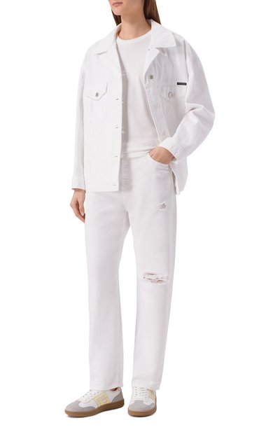 Текстильные кеды swan BALMAIN белого цвета по цене 63550 руб., арт. GN1VI735/TCLN, фото 3 Текстильные кеды swan BALMAIN, арт. GN1VI735/TCLN, фото 3