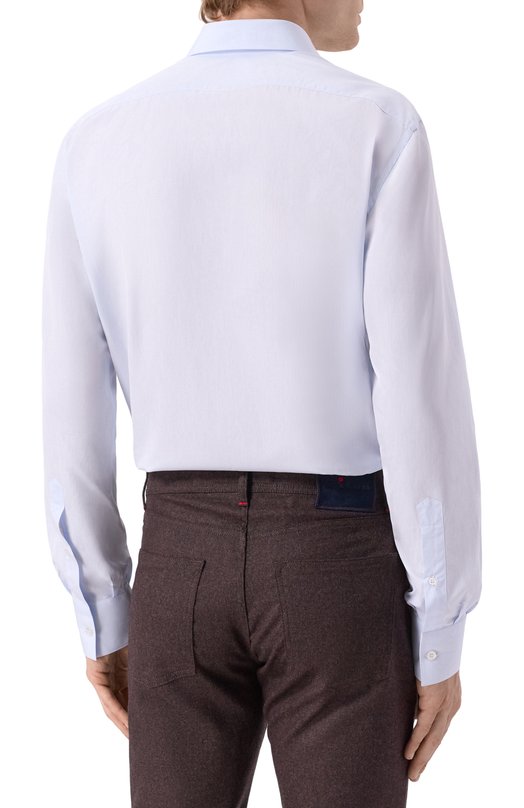 Хлопковая сорочка MVST M0RBIDA/ALBERT0/SQUARED/1867-SEA ISLAND C0TT0N Голубой  M0RBIDA/ALBERT0/SQUARED/1867-SEA ISLAND C0TT0N Фото 4