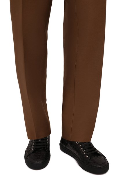 Кеды из кожи каймана BRIONI, арт. QHH40L/P6750/CCR0, фото 3