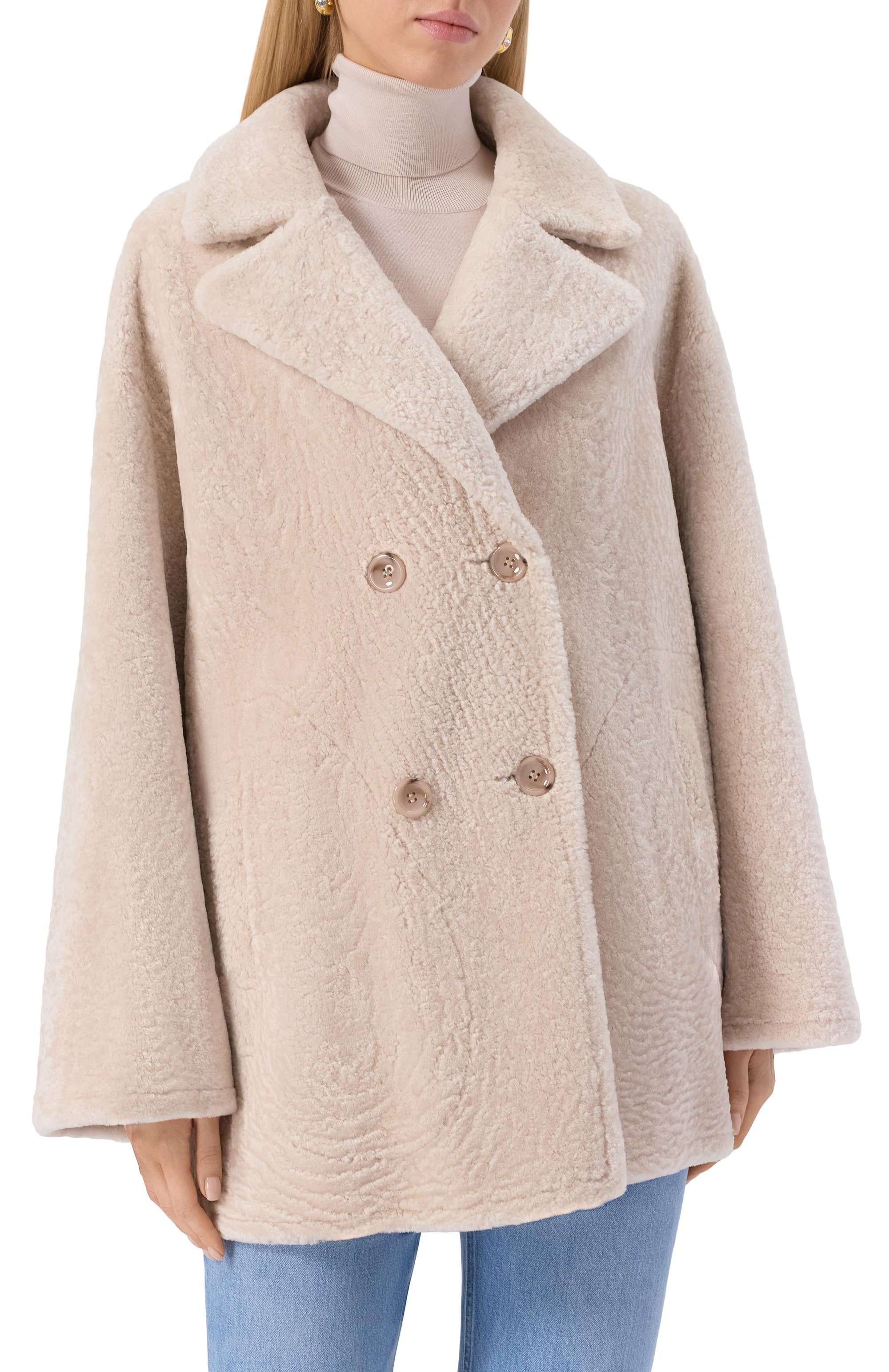 Дубленка из овчины MANZONI24, арт. 25M1213-S23N, фото 3