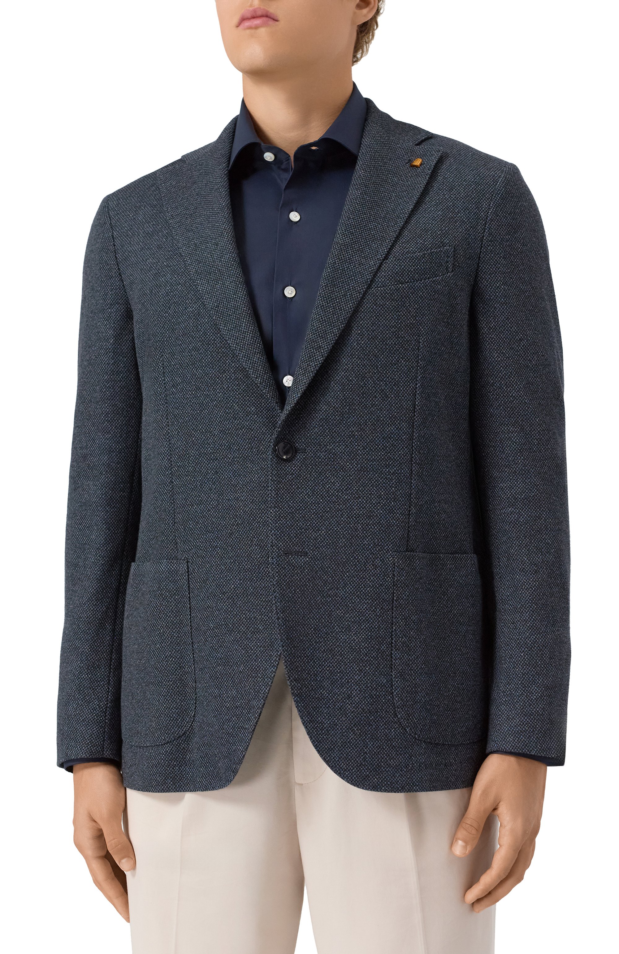 Пиджак из хлопка и шерсти SARTORIA LATORRE, арт. JD74/JI082, фото 4