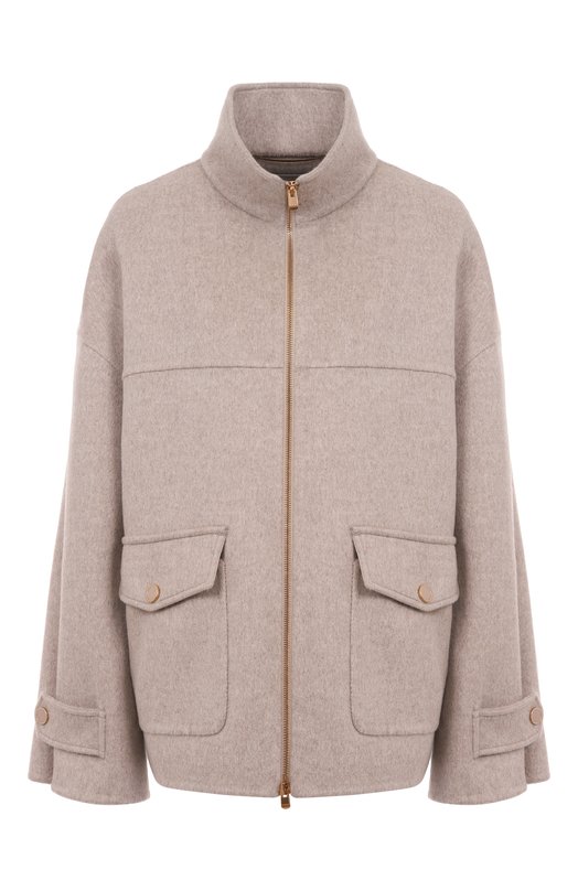 Полупальто из шерсти и кашемира Agnona TH1015E/D1022E Серый TH1015E/D1022E