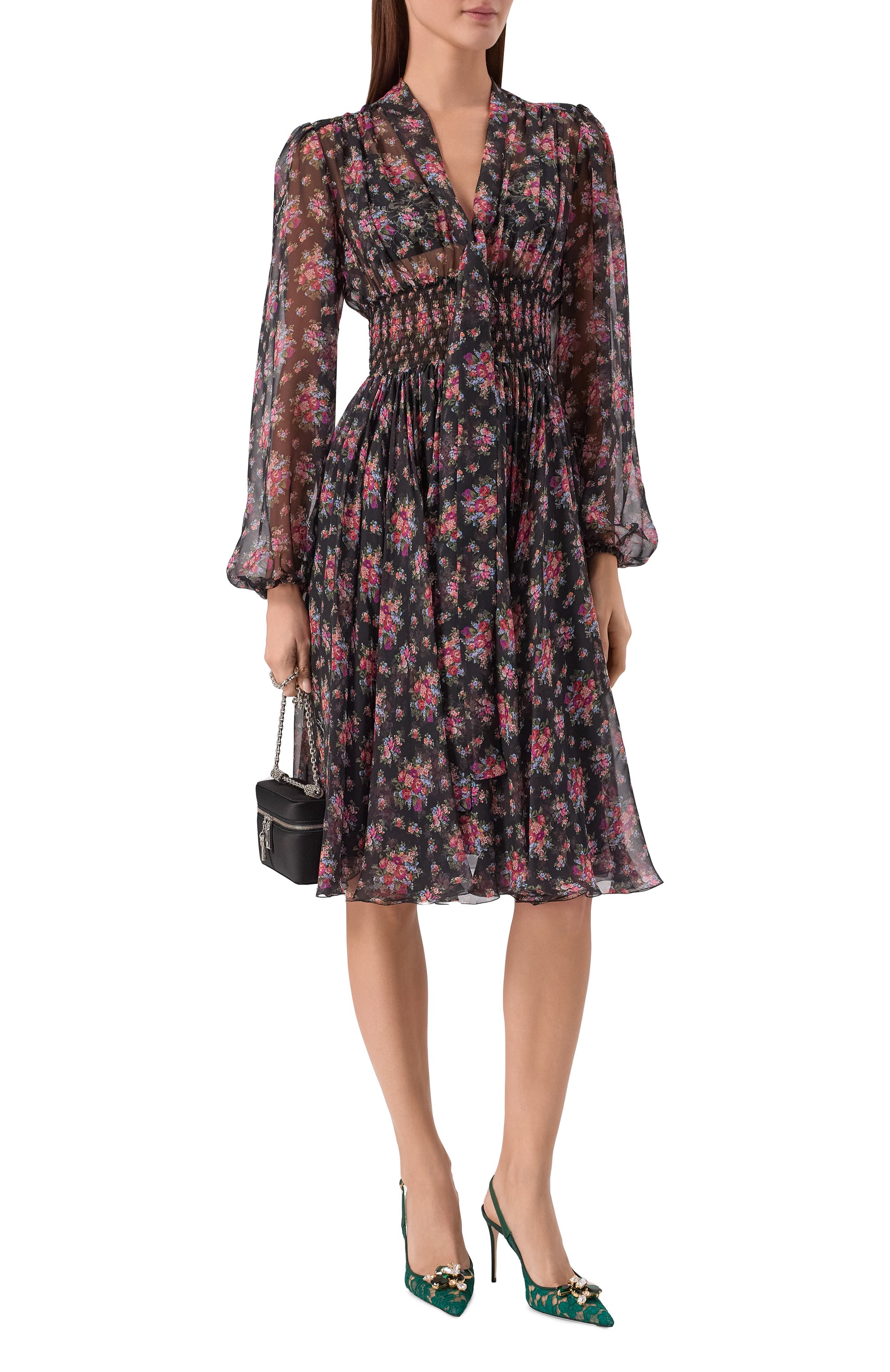 Шелковое платье DOLCE & GABBANA, арт. F60GMT/IS10F, фото 2