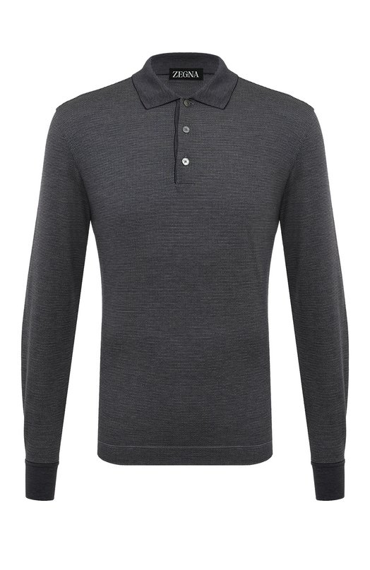 Поло из хлопка и шелка Ermenegildo Zegna
